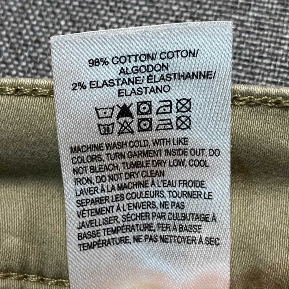 Lucky Brand 121 Slim Straight Khaki Chino Pants Mens 31x32 Tan Five Pocket